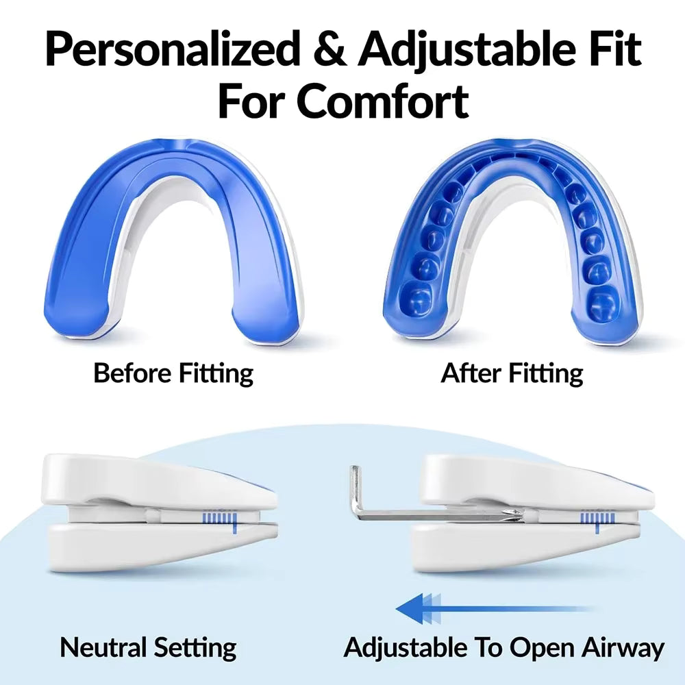 Medical Silicone Anti-Snoring Mouthpiece & Bruxism Sleep Aid Guard