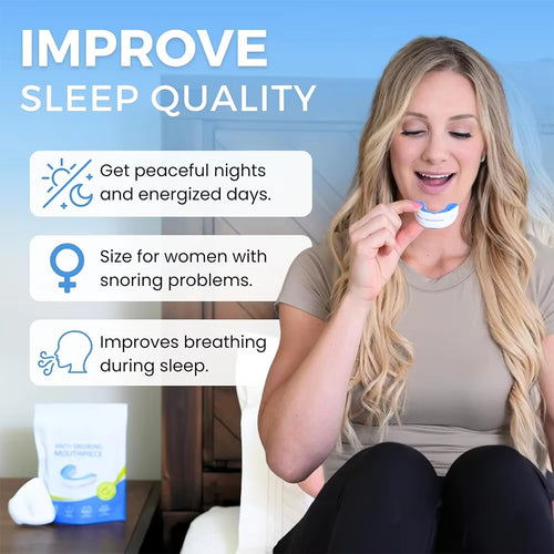Medical Silicone Anti-Snoring Mouthpiece & Bruxism Sleep Aid Guard