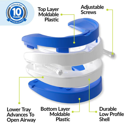 Medical Silicone Anti-Snoring Mouthpiece & Bruxism Sleep Aid Guard