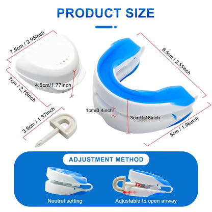 Medical Silicone Anti-Snoring Mouthpiece & Bruxism Sleep Aid Guard