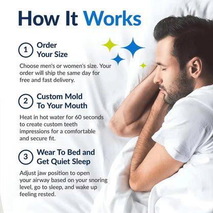 Medical Silicone Anti-Snoring Mouthpiece & Bruxism Sleep Aid Guard